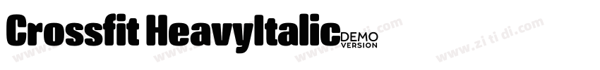 Crossfit HeavyItalic字体转换